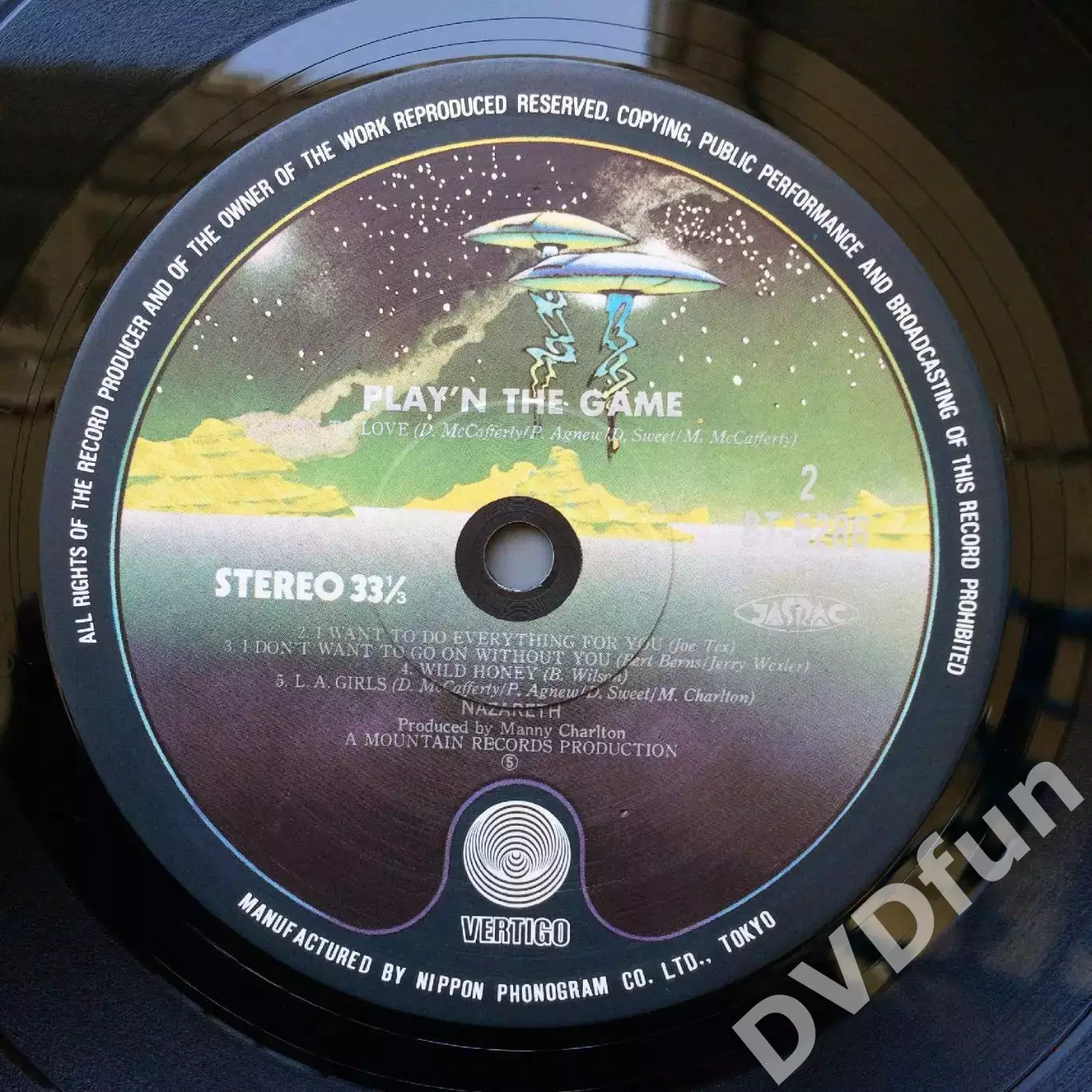 NAZARETH-PLAY'N'THE GAME JAPAN PRESS LP 1976 MINT 6