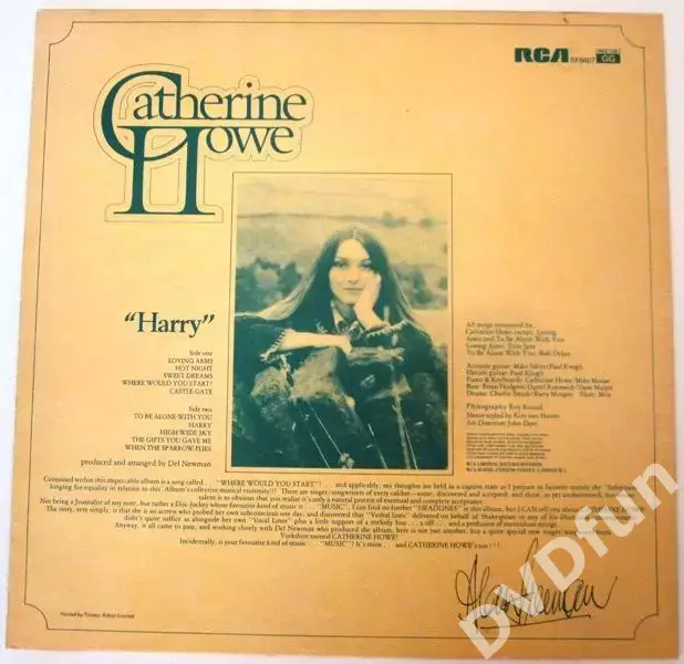 CATHERINE HOWE-HARRY Original 1st UK LP 1975 RCA Victor MINT/MINT 2