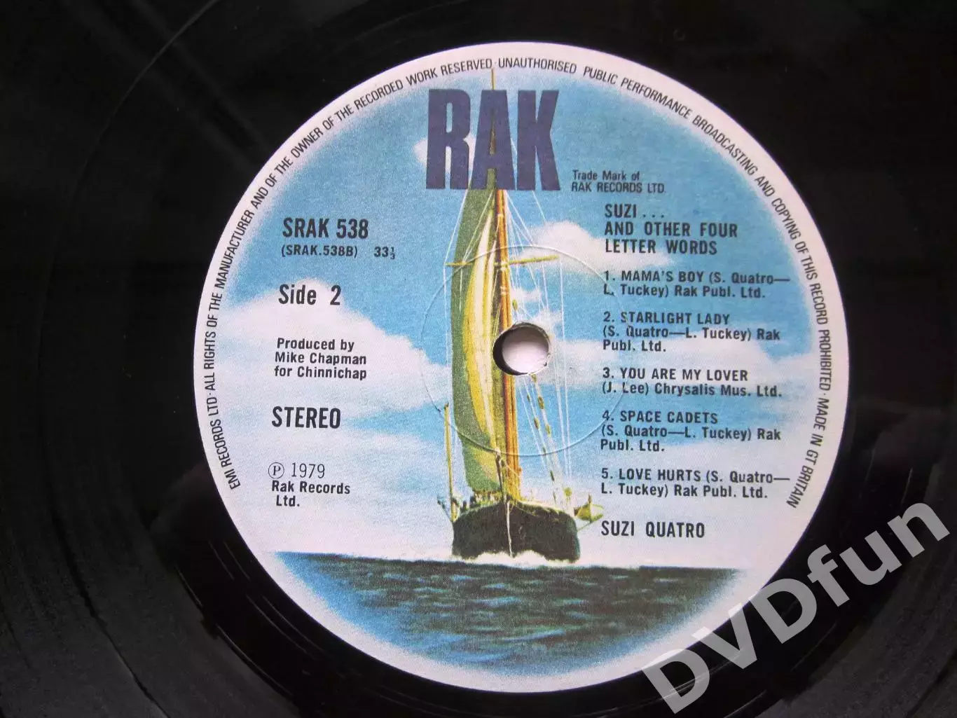 SUZI QUATRO -SUZI... AND OTHER FOUR LETTER WORDS 1st Press GERMAN LP RAK 1979 6