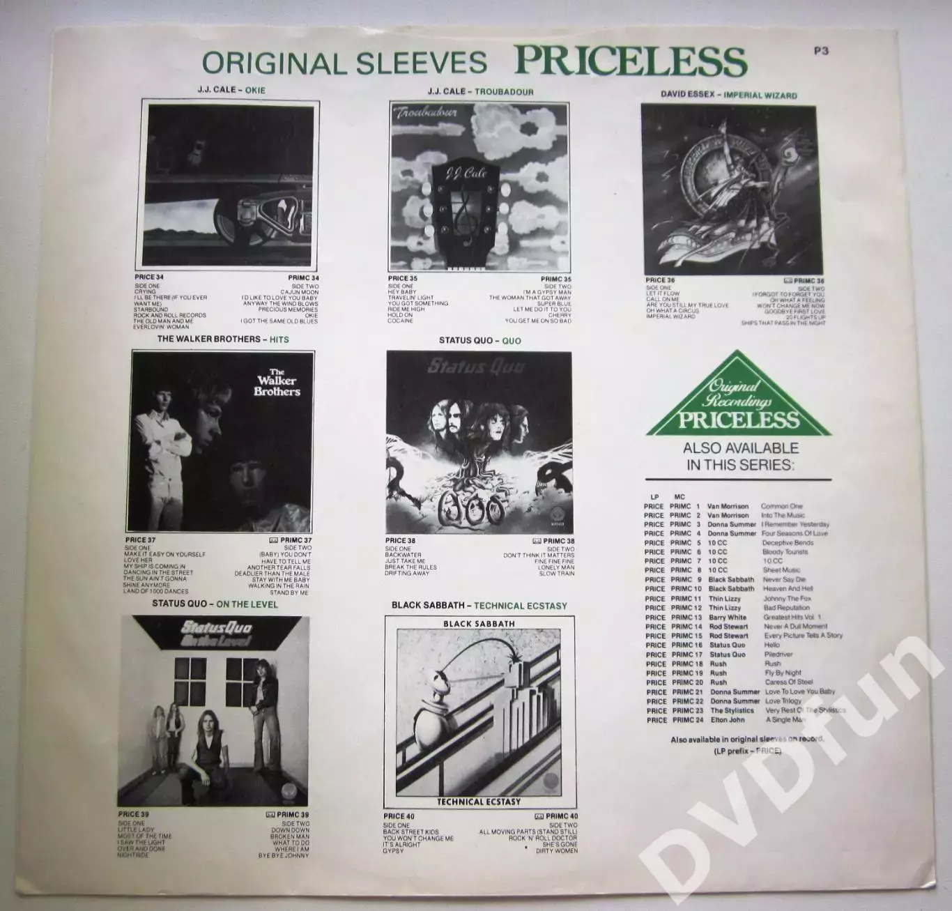 Black Sabbath?–Technical Ecstasy Vertigo ? PRICE 40 Original UK LP 1976/1983 2