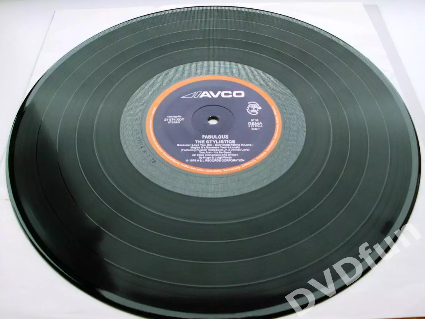 THE STYLISTICS-FABULOUS 1st Press German LP 1976 3