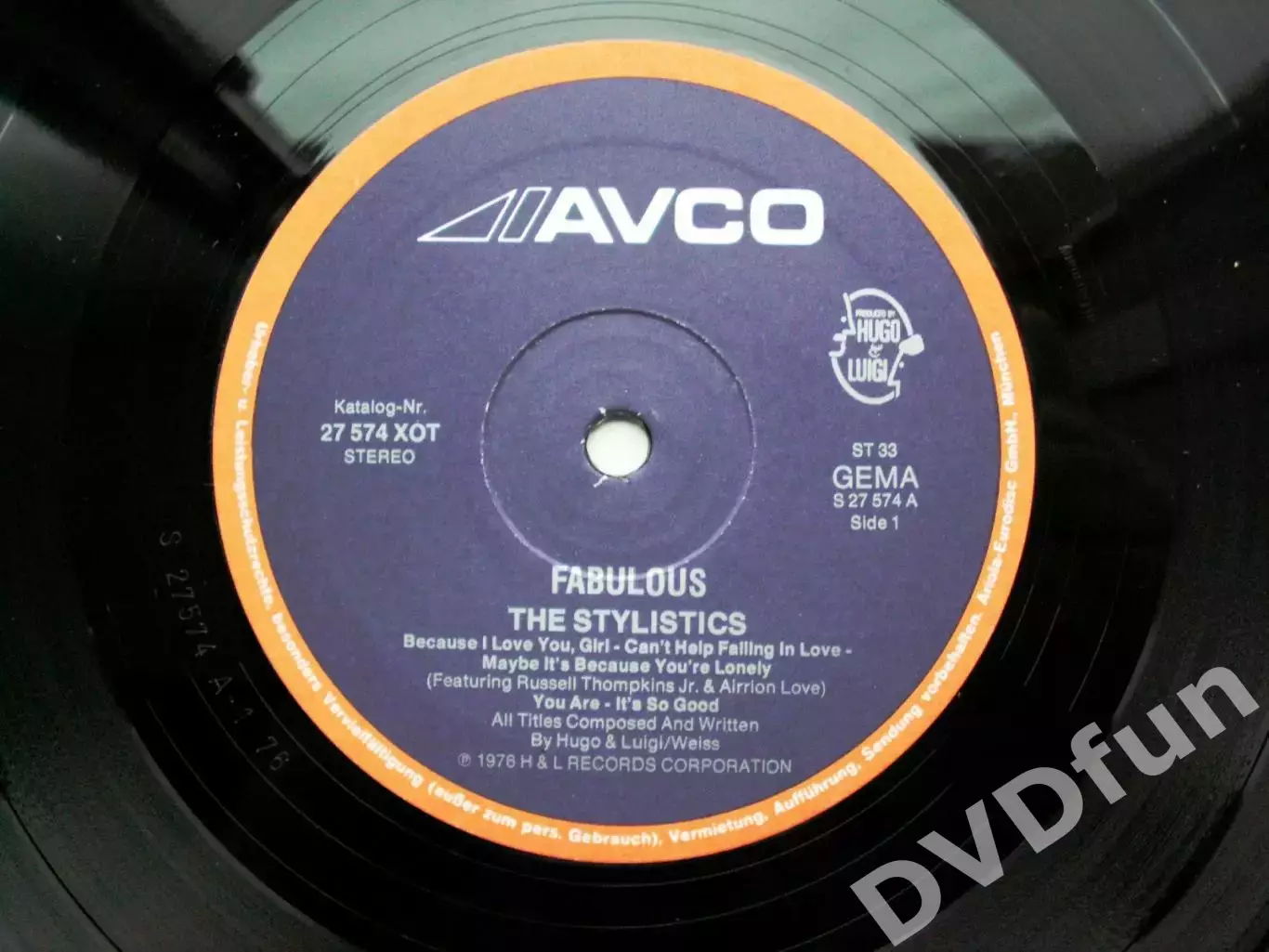 THE STYLISTICS-FABULOUS 1st Press German LP 1976 4