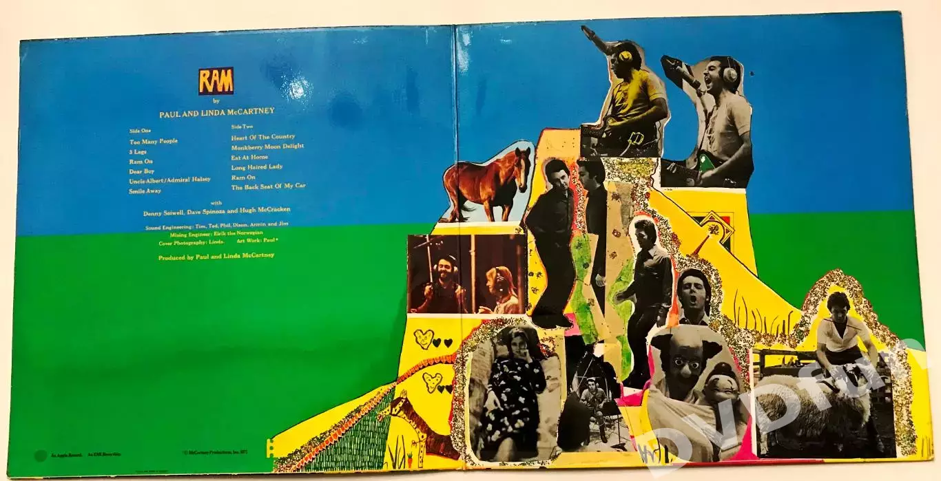 PAUL and LINDA McCARTNEY - RAM 1st Press UK LP Apple Records 1971 Fully Laminate 4