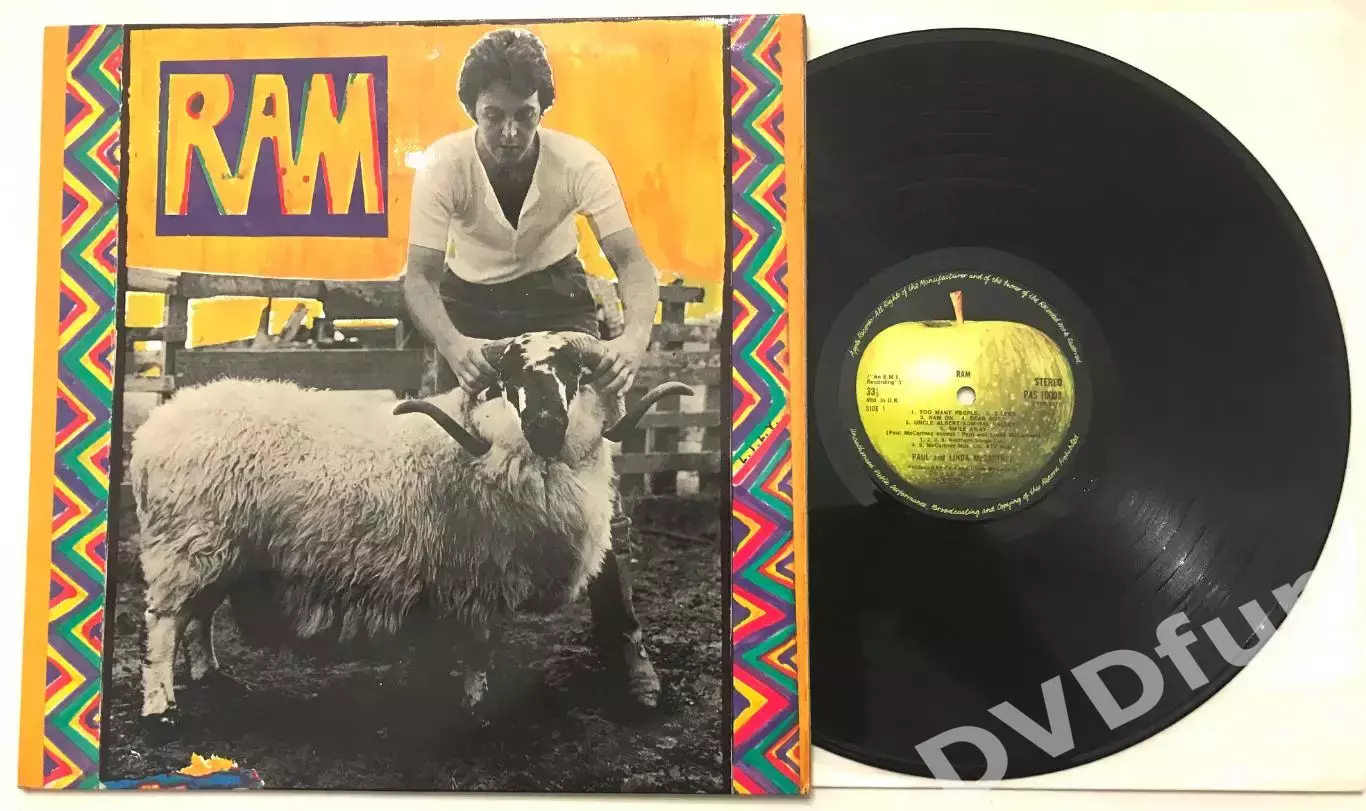 PAUL and LINDA McCARTNEY - RAM 1st Press UK LP Apple Records 1971 Fully Laminate