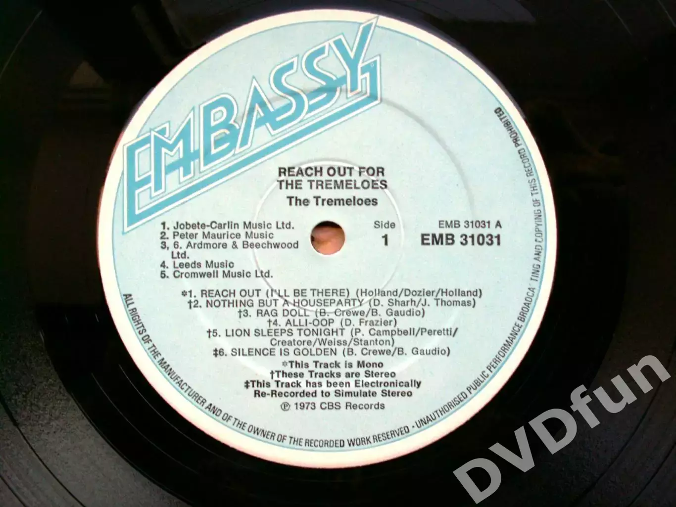 TREMELOES-REACH OUT FOR THE 1st Press UK LP 1973 4