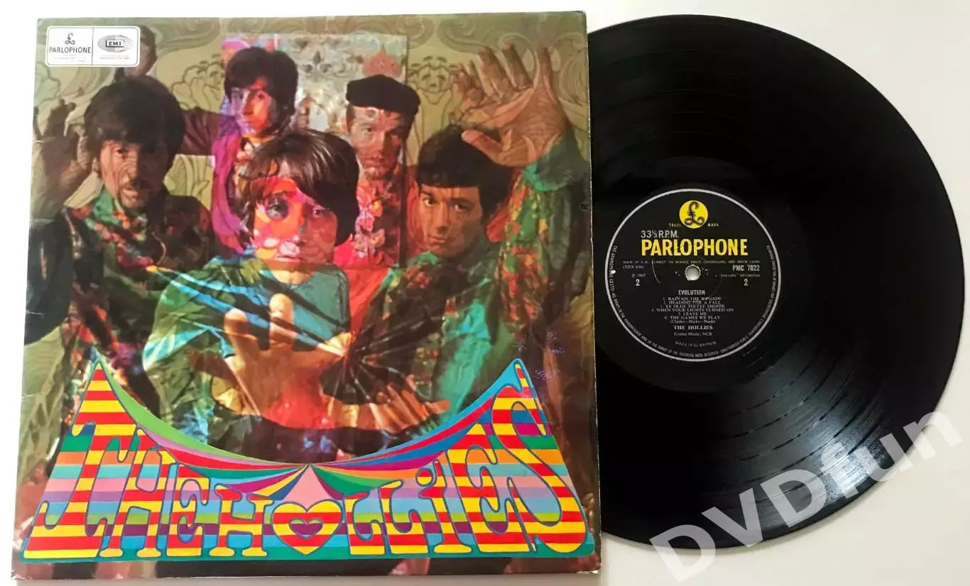THE HOLLIES-EVOLUTION 1st Press UK LP 1967 PARLOPHONE MONO PMC 7022 RARE