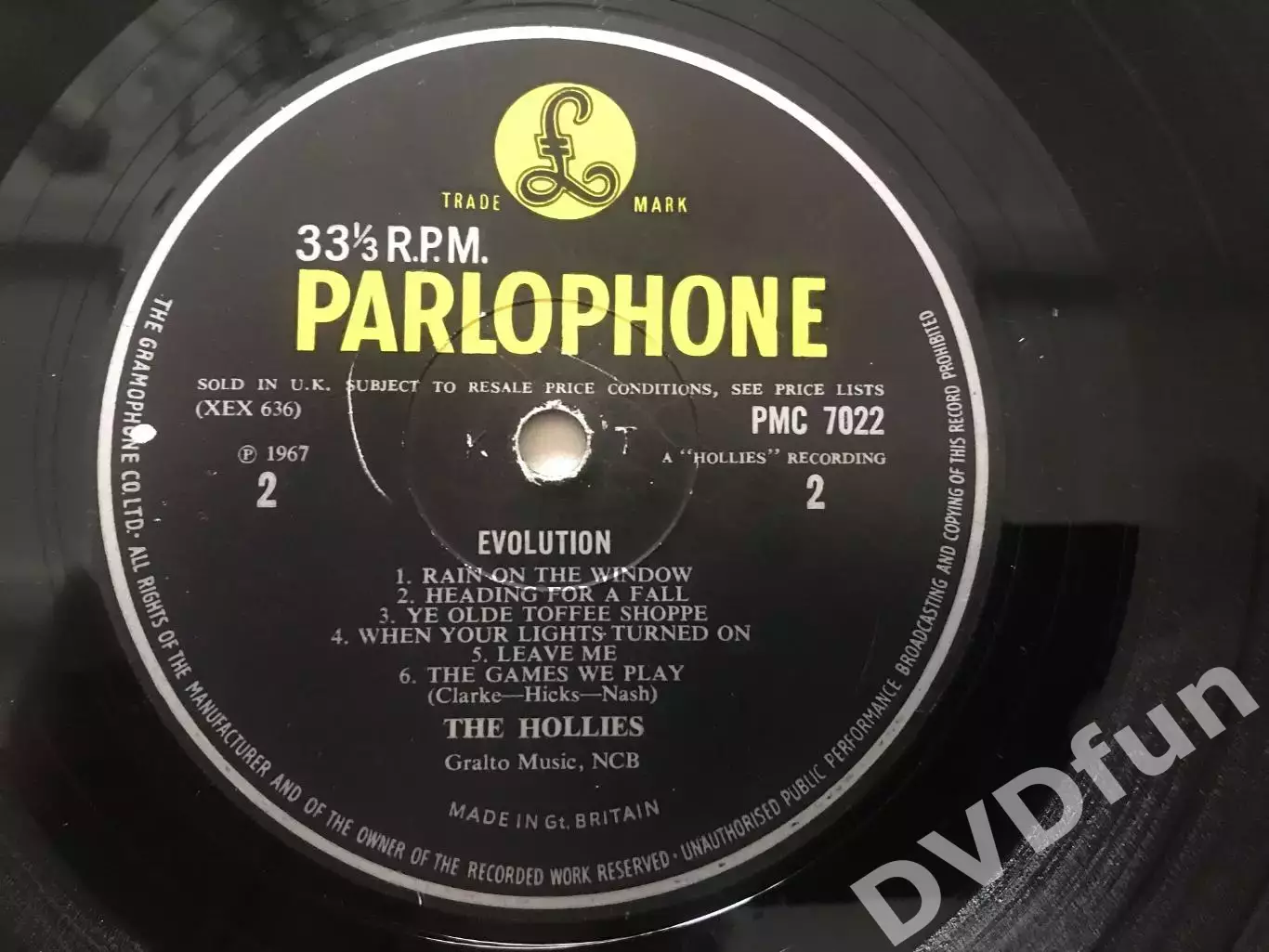 THE HOLLIES-EVOLUTION 1st Press UK LP 1967 PARLOPHONE MONO PMC 7022 RARE 4