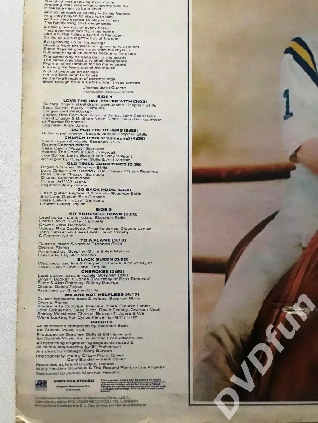 STEPHEN STILLS-STEPHEN STILLS 1st Press UK LP ? 1970 Atlantic Records RARE 5