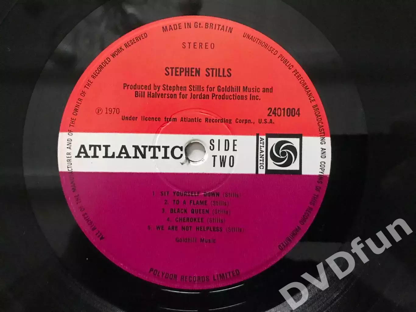STEPHEN STILLS-STEPHEN STILLS 1st Press UK LP ? 1970 Atlantic Records RARE 7