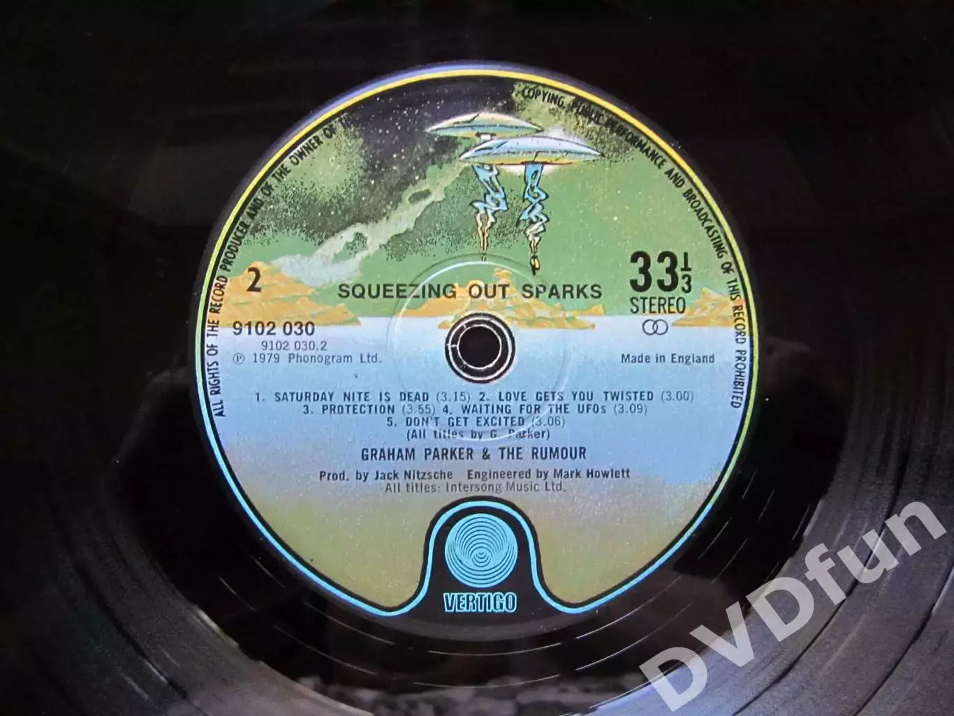 GRAHAM PARKER&THE RUMOUR SQUEEZING OUT SPARKS 1st UK LP MINT/MINT 3