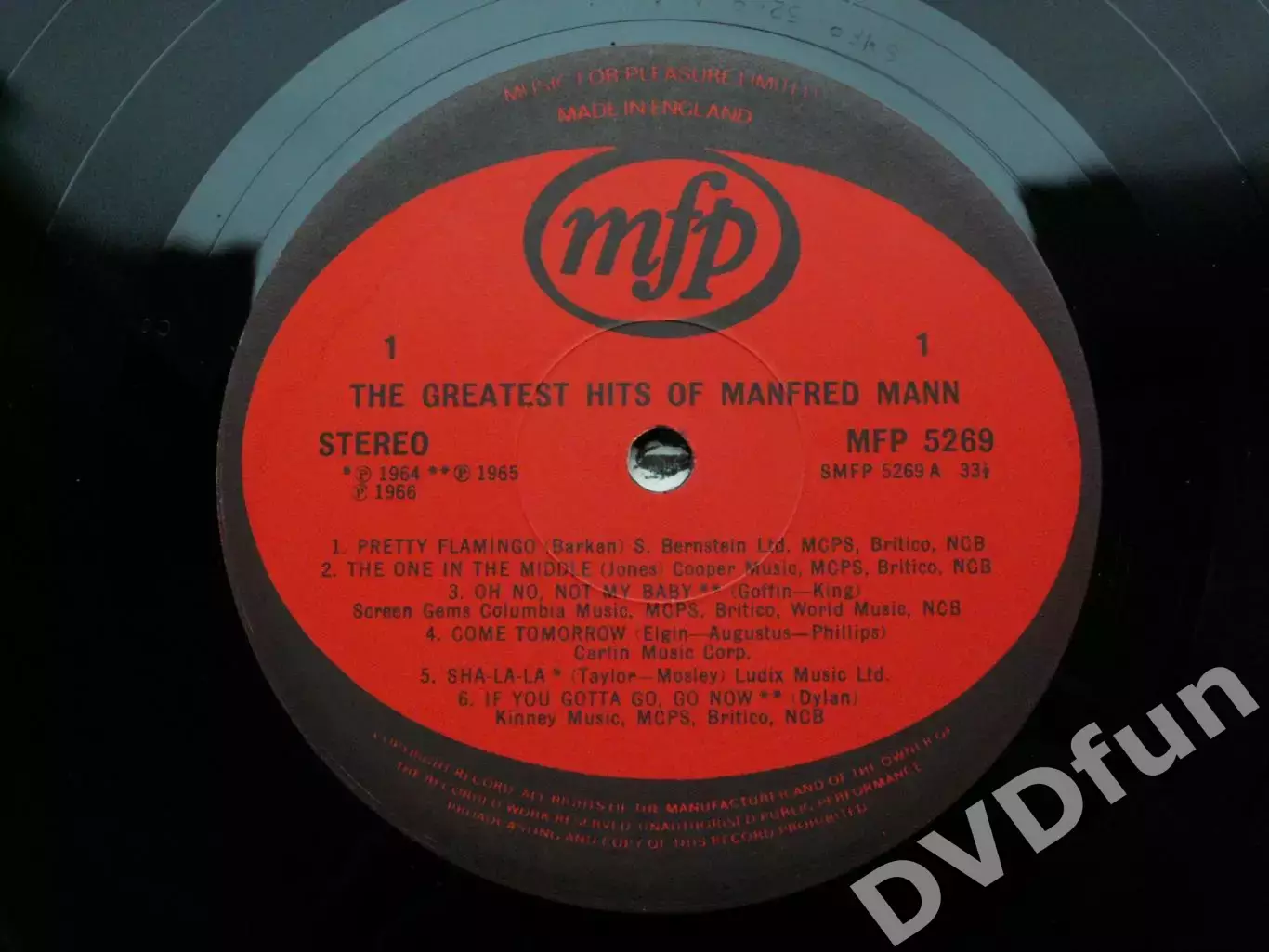 MANFRED MANN GREATEST HITS 1st Press UK LP 1964 5
