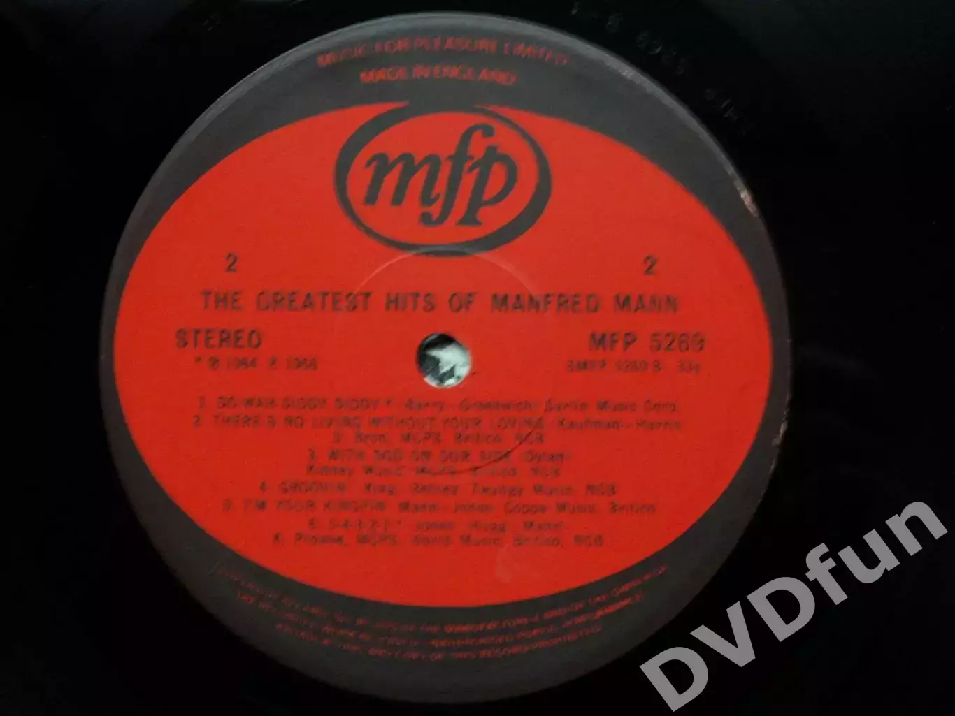 MANFRED MANN GREATEST HITS 1st Press UK LP 1964 6