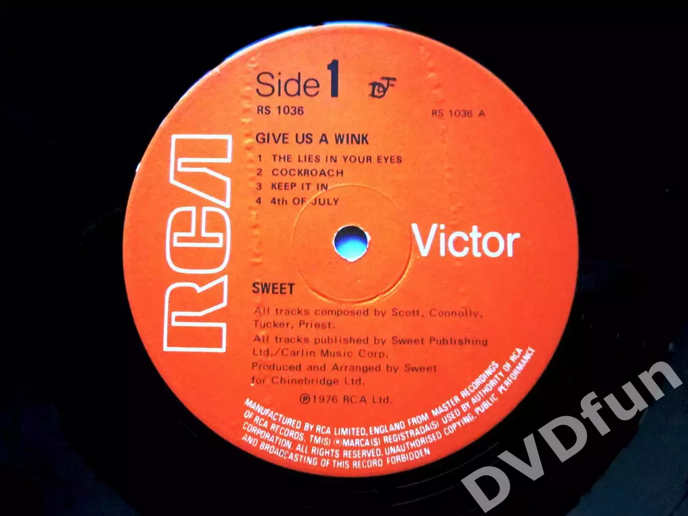 SWEET GIVE US A WINK 1st Press UK LP RCA 1976 MINT 4