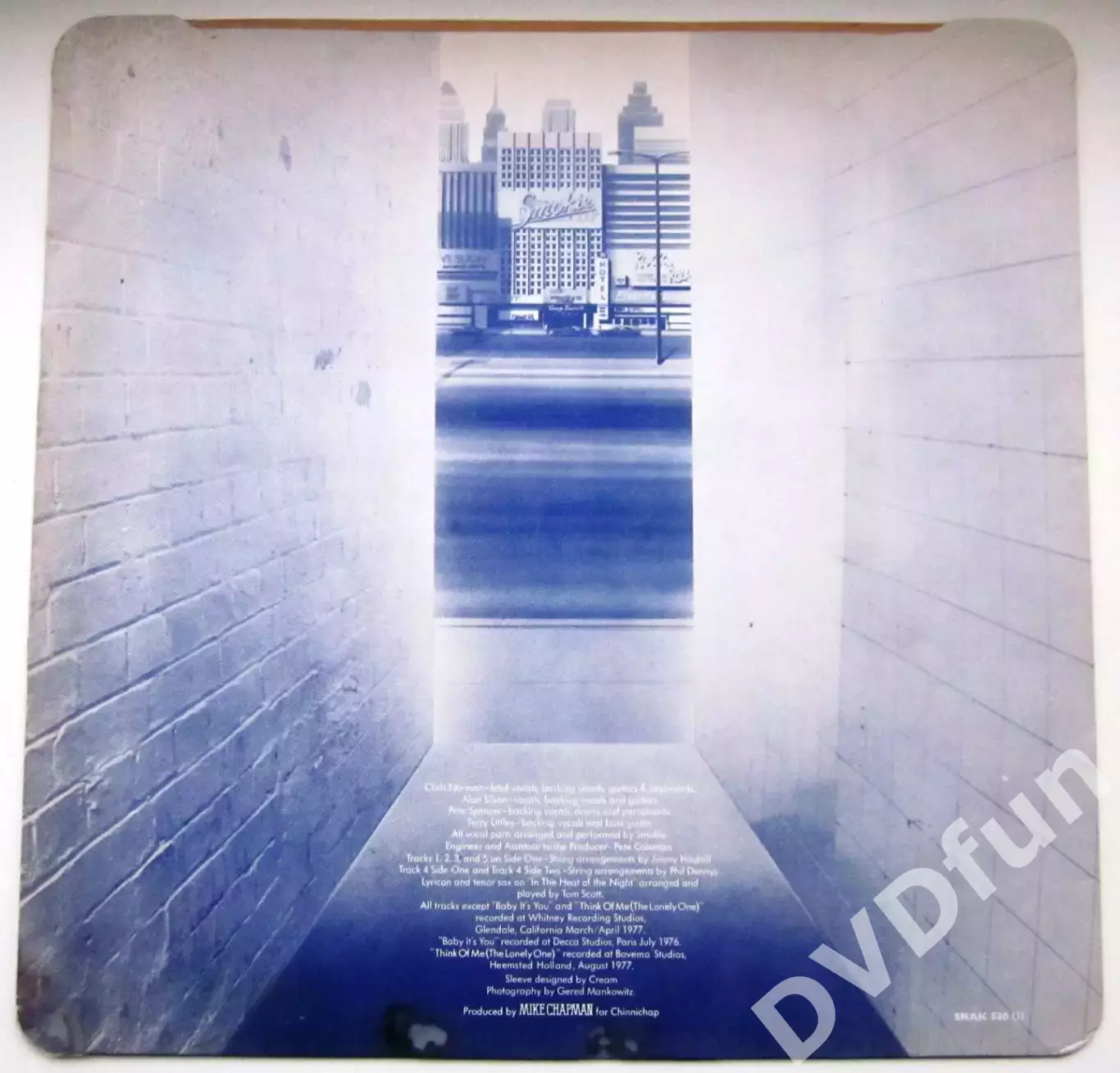 SMOKIE-BRIGHT LIGHTS & BACK ALLEYS 1st Press UK LP 1977 6