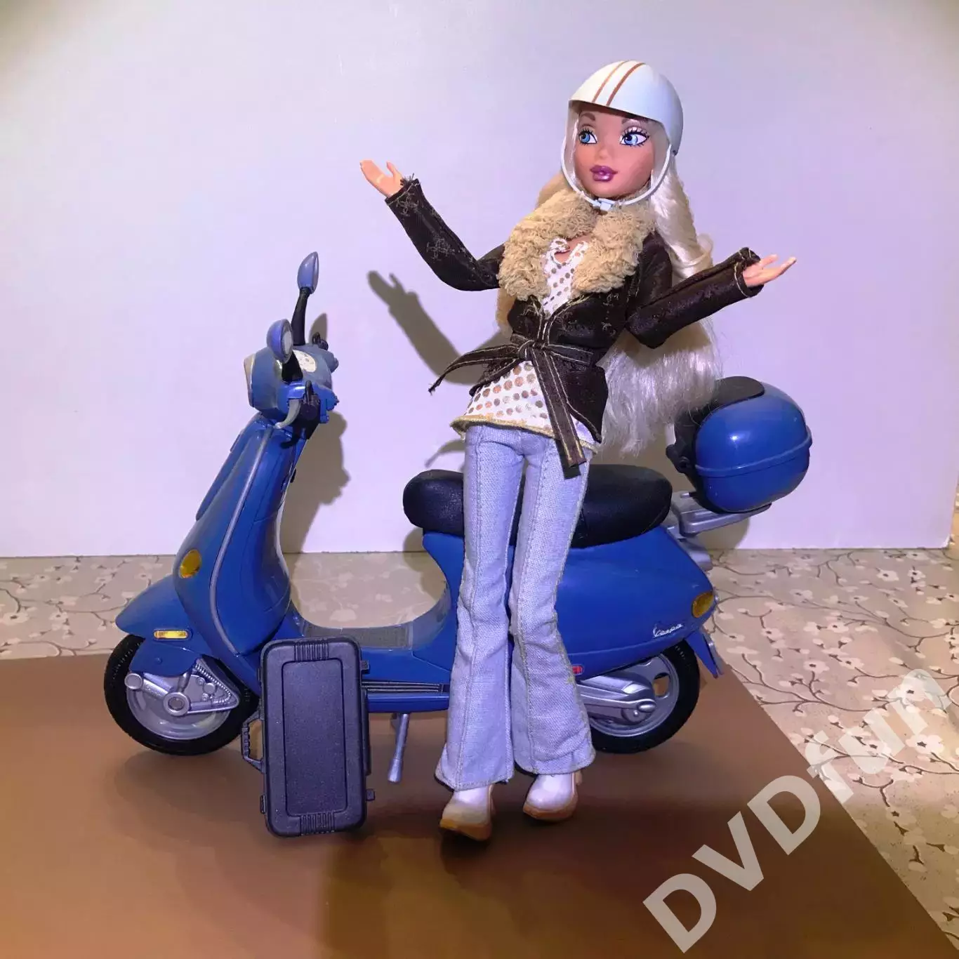 КУКЛА БАРБИ BARBIE+МОТОРОЛЛЕР MY SCENE BLUE WESPA 2003 MATTEL Inc USA ОРИГИНАЛ 1