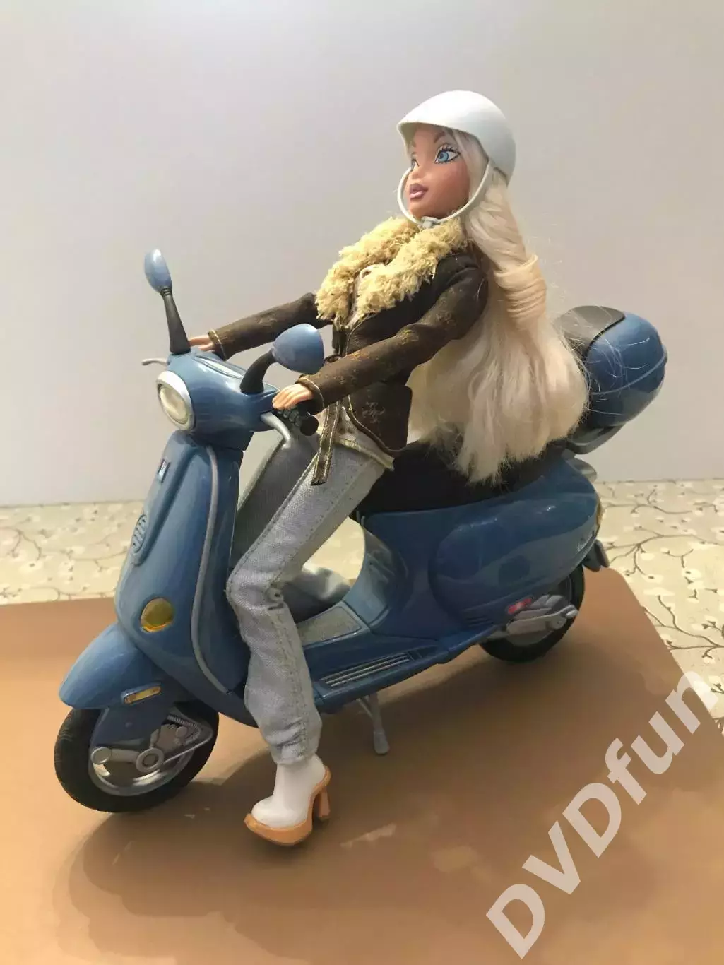 КУКЛА БАРБИ BARBIE+МОТОРОЛЛЕР MY SCENE BLUE WESPA 2003 MATTEL Inc USA ОРИГИНАЛ