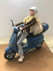 КУКЛА БАРБИ BARBIE+МОТОРОЛЛЕР MY SCENE BLUE WESPA 2003 MATTEL Inc USA ОРИГИНАЛ