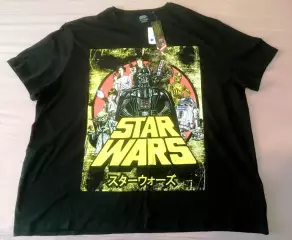 ФИРМЕННАЯ ФУТБОЛКА STAR WARS 100% COTTON MADE IN GERMANY 5XL НОВАЯ ОТ DISNEY