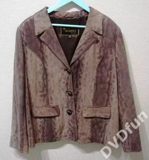 КОЖАНЫЙ ПИДЖАК GLOBUS PLAZA 100% Leather (НАТУРАЛЬНАЯ КОЖА) НА ПОДКЛАДКЕ НОВЫЙ