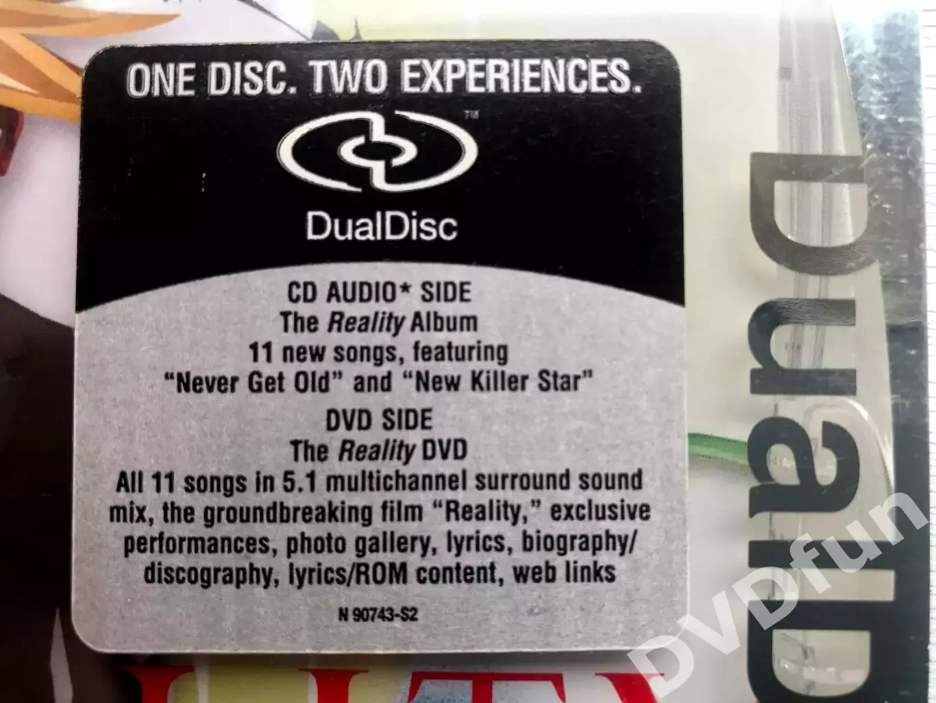 DAVID BOWIE- REALITY 2003 Hybrid DualDisc CD-DVD MULTI CHANNEL 5.1 + 2.0 STEREO 2