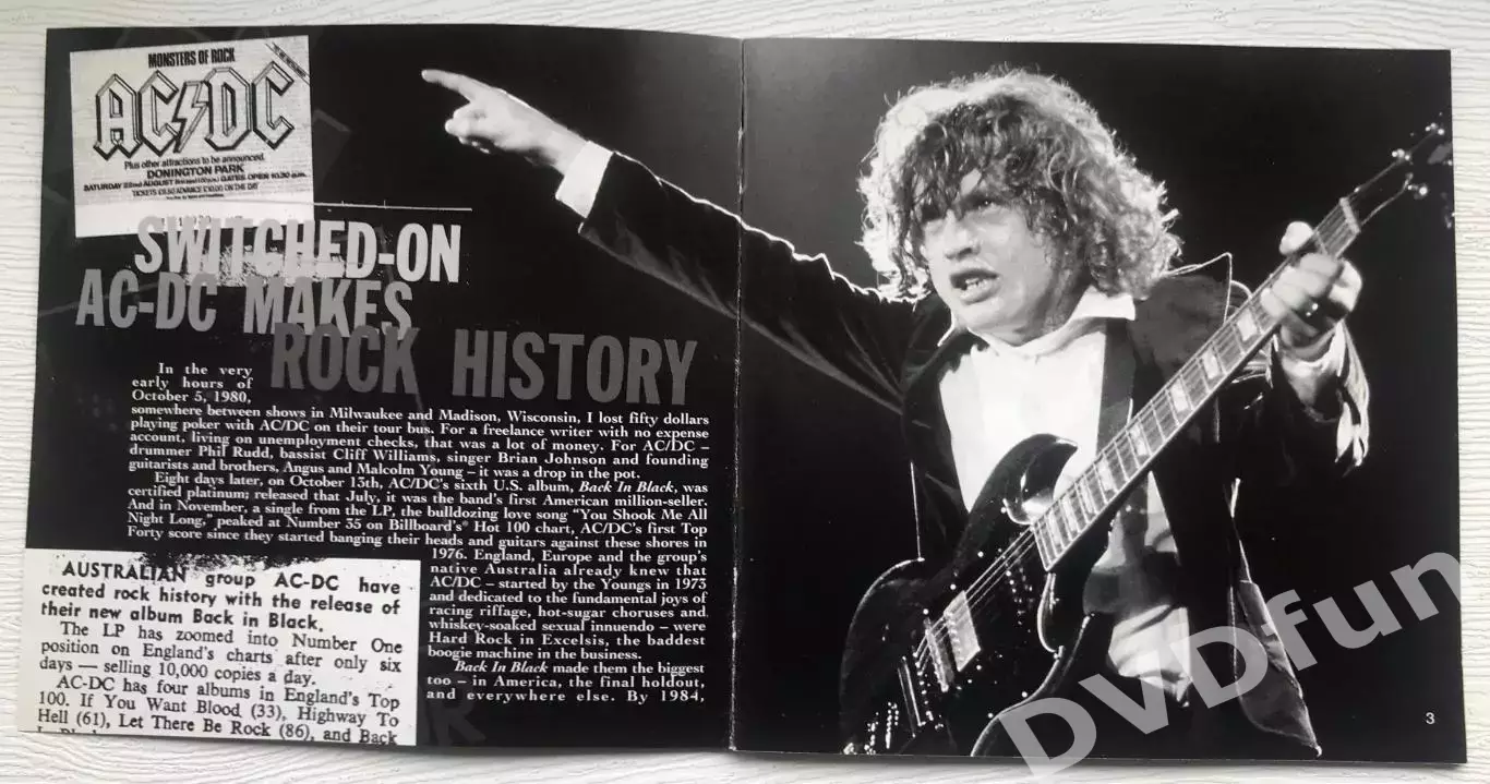 AC/DC BACK IN BLACK DualDisc CD-DVD 2.0 PCM STEREO RARE! 5