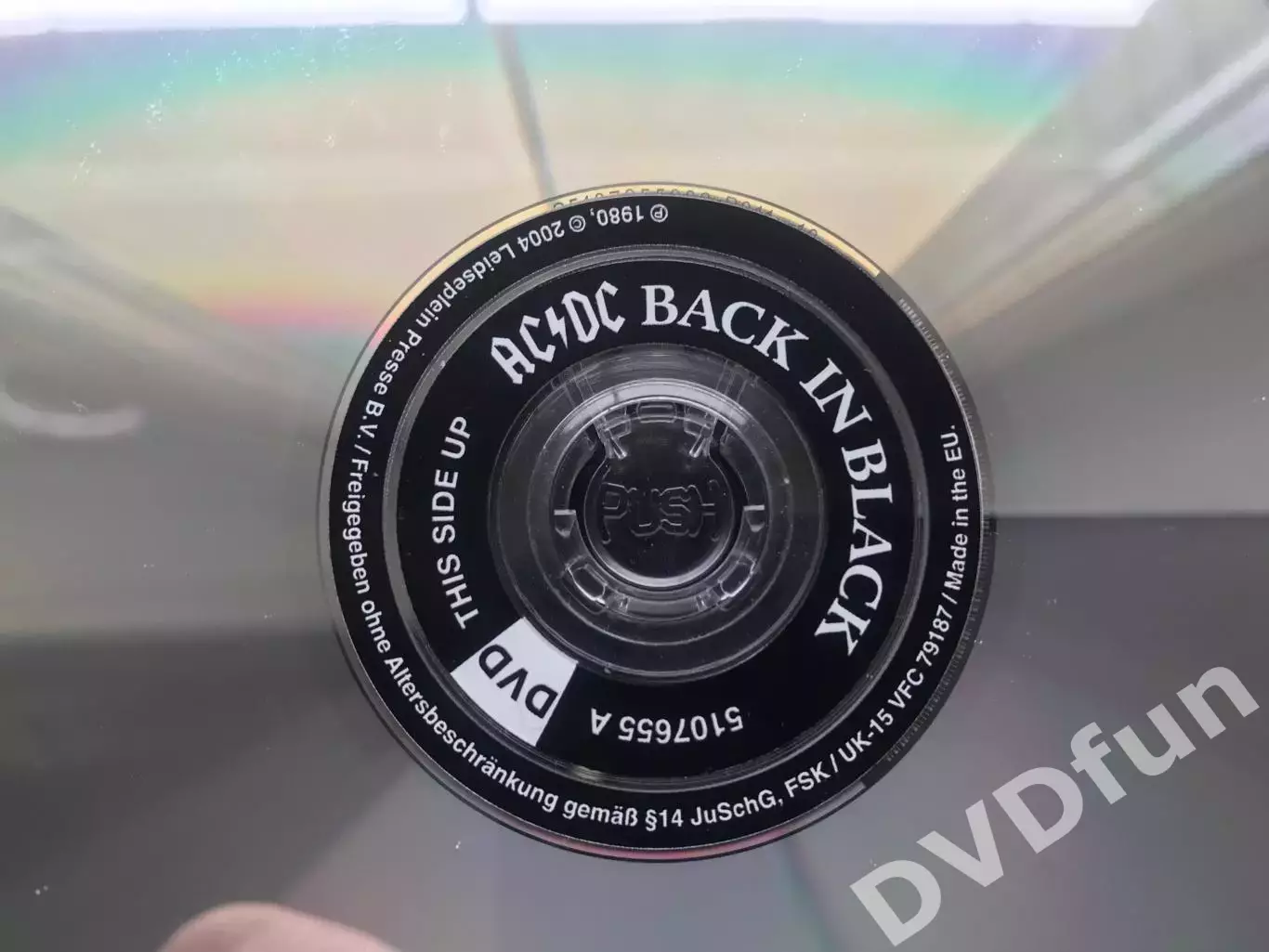 AC/DC BACK IN BLACK DualDisc CD-DVD 2.0 PCM STEREO RARE! 4