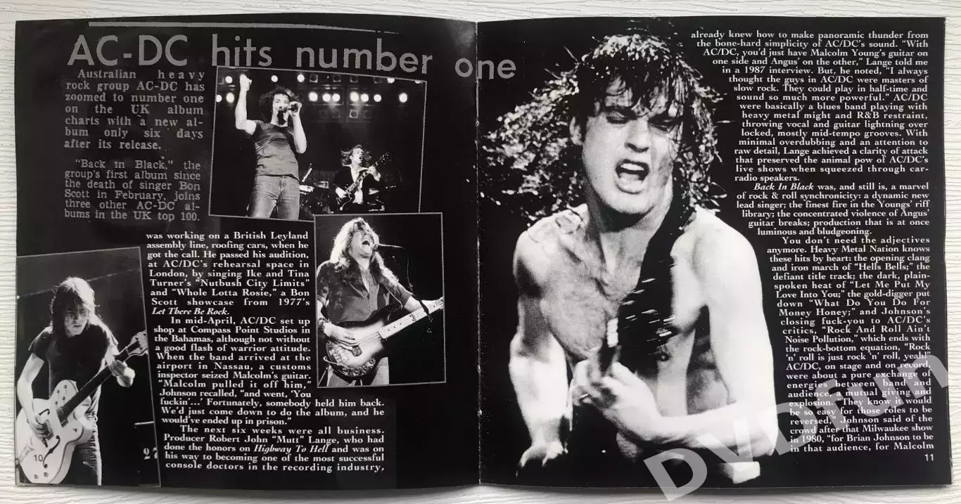 AC/DC BACK IN BLACK DualDisc CD-DVD 2.0 PCM STEREO RARE! 7