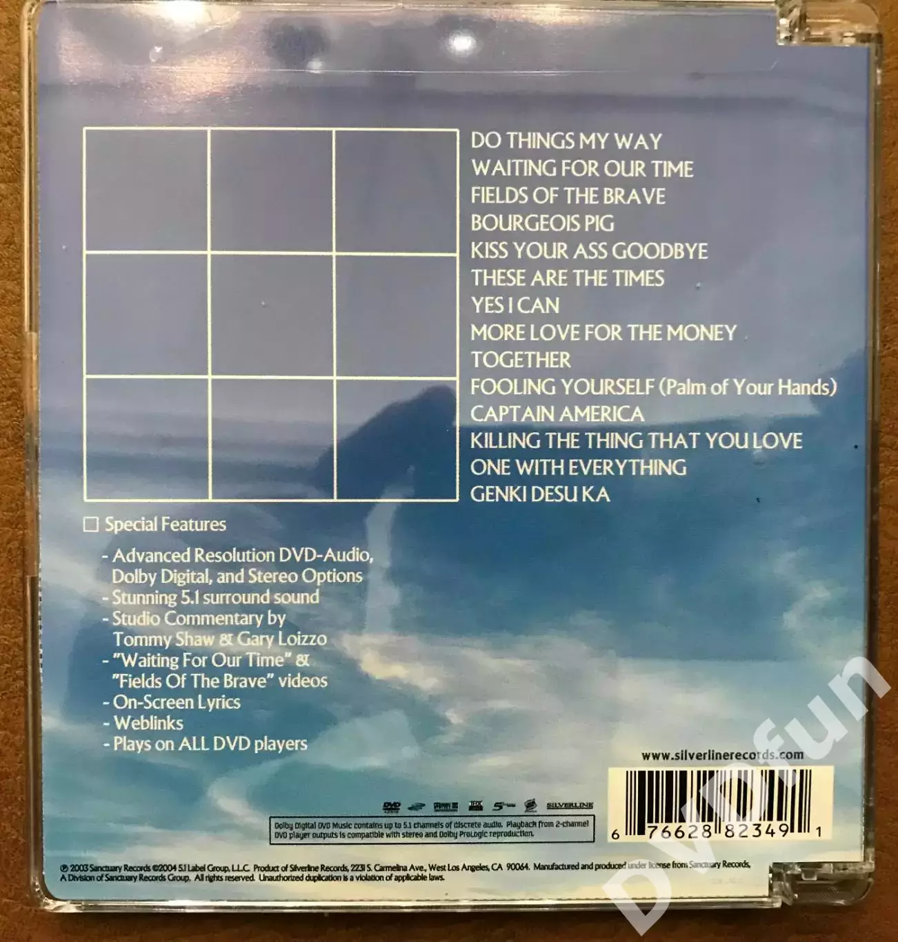 STYX-CYCLORAMA DVD-AUDIO Sanctuary Records Group 2003 USA RARE 1