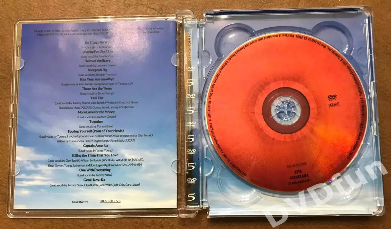 STYX-CYCLORAMA DVD-AUDIO Sanctuary Records Group 2003 USA RARE 2