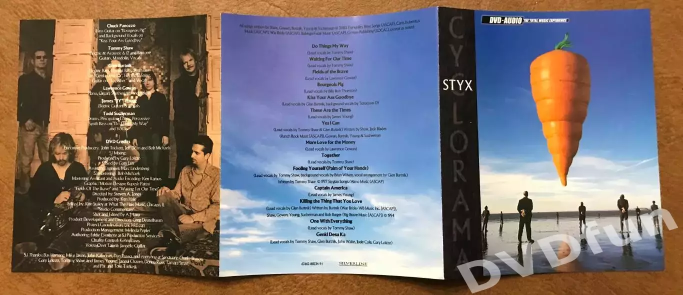 STYX-CYCLORAMA DVD-AUDIO Sanctuary Records Group 2003 USA RARE 6