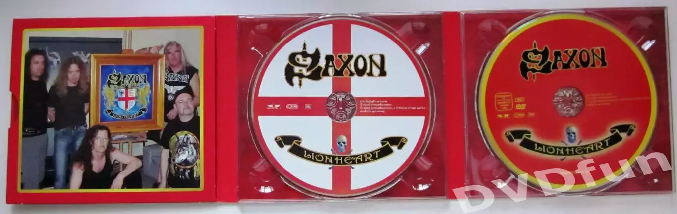 SAXON-LEON HEART CD+DVD-AUDIO BOX SET 2006 NEW RARE Limited Edition 7