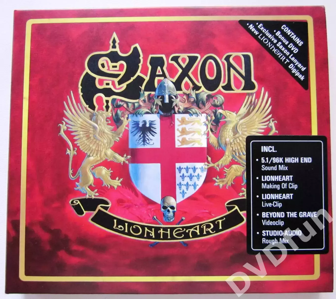 SAXON-LEON HEART CD+DVD-AUDIO BOX SET 2006 NEW RARE Limited Edition 1