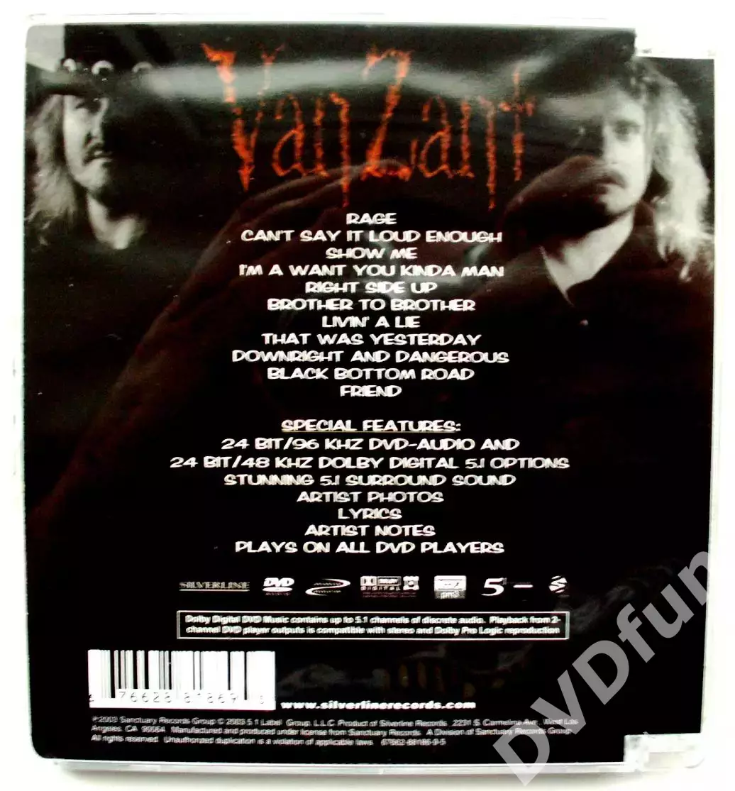 VAN ZANT-BROTHER TO BROTHER DVD-AUDIO 2003 MINT 1
