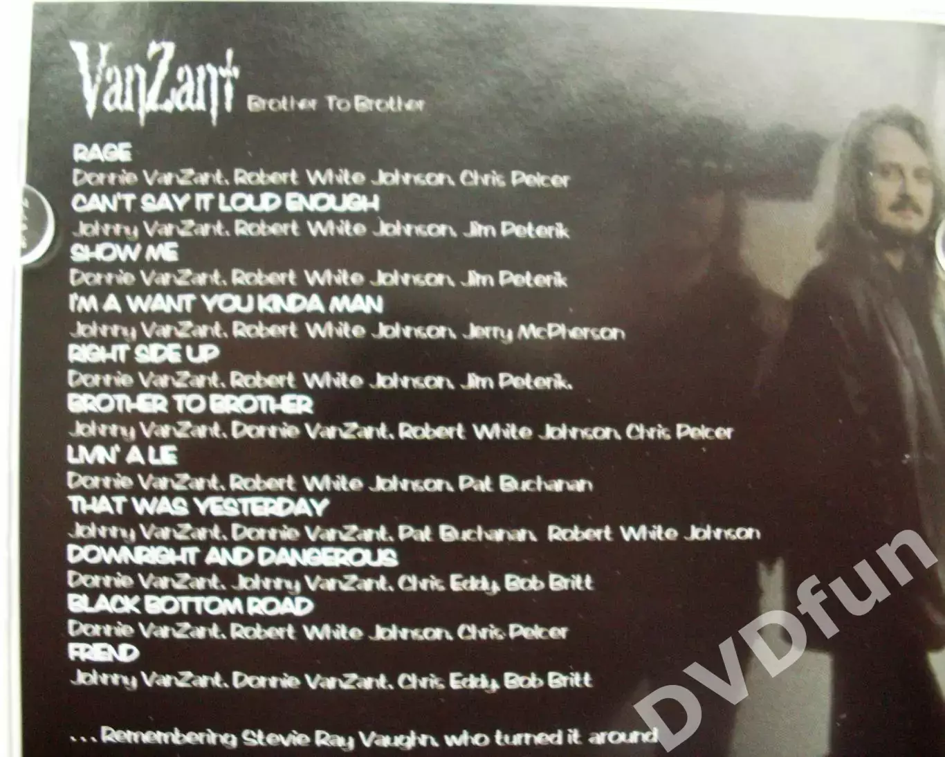 VAN ZANT-BROTHER TO BROTHER DVD-AUDIO 2003 MINT 2