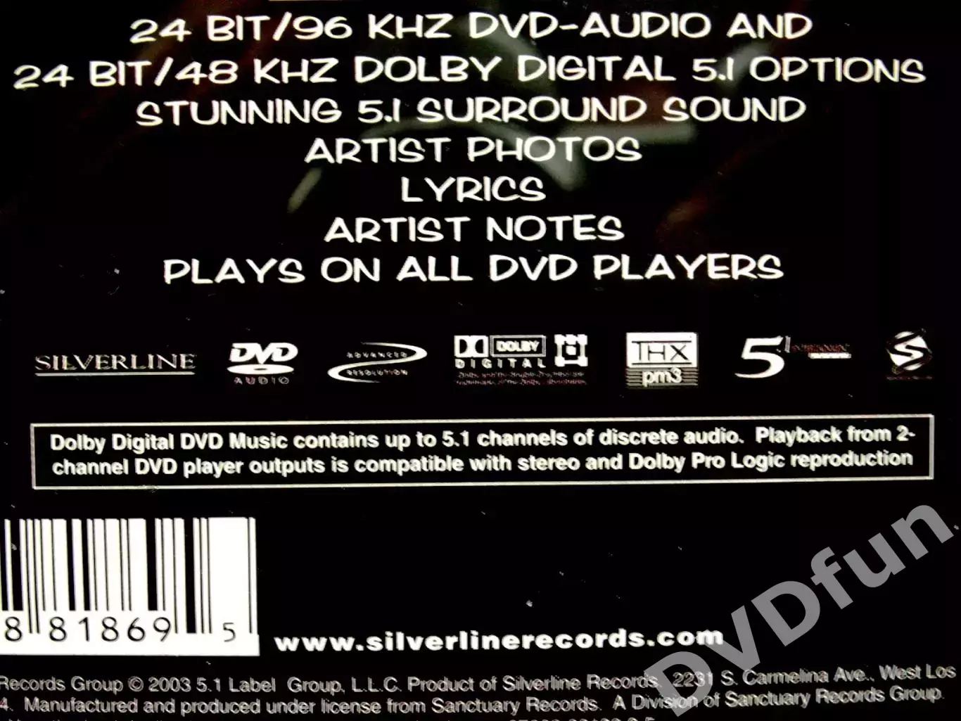 VAN ZANT-BROTHER TO BROTHER DVD-AUDIO 2003 MINT 3