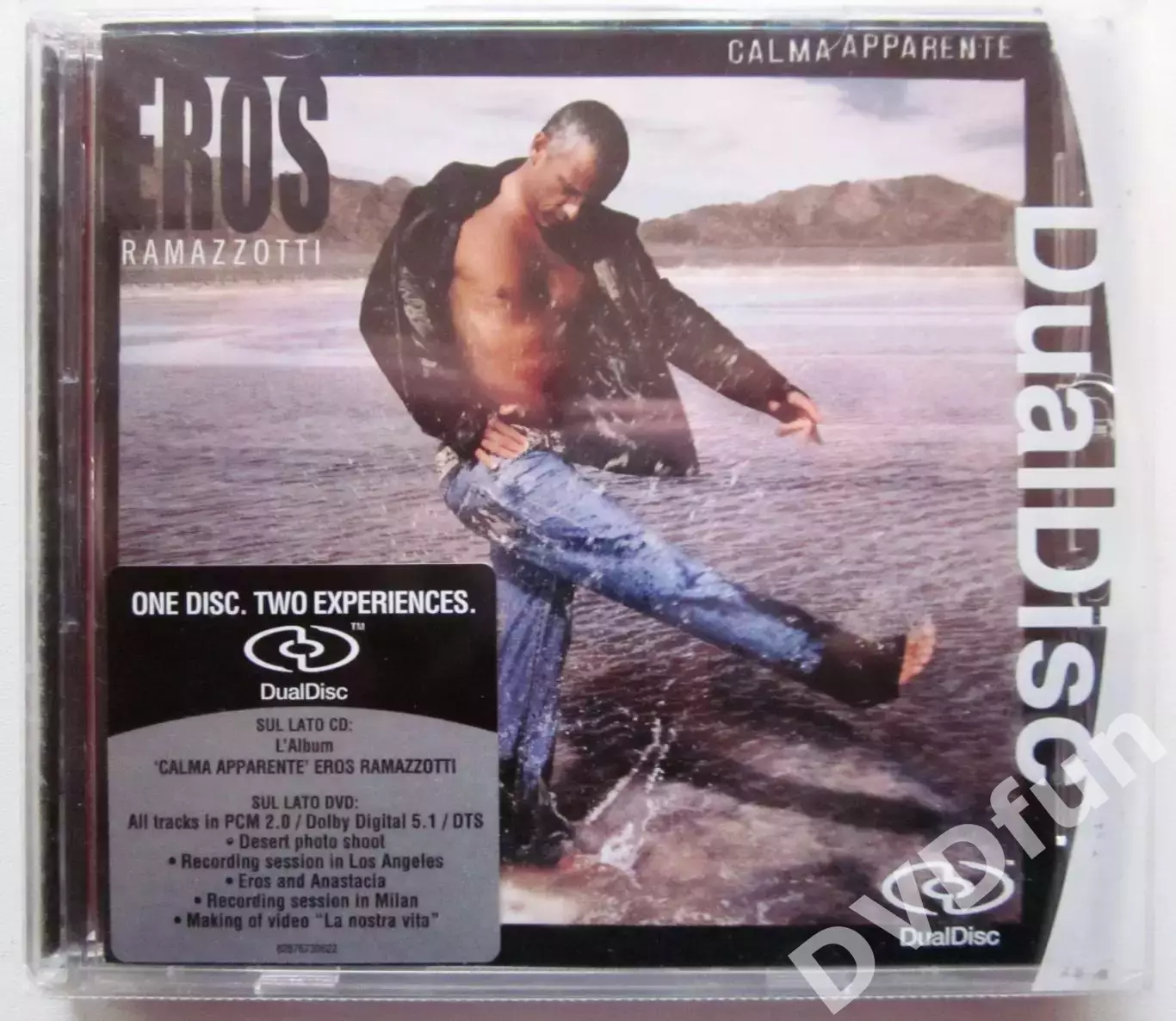 EROS RAMAZZOTTI -CALMA APPARENTE DUALDISC DVD-AUDIO 2005 RARE