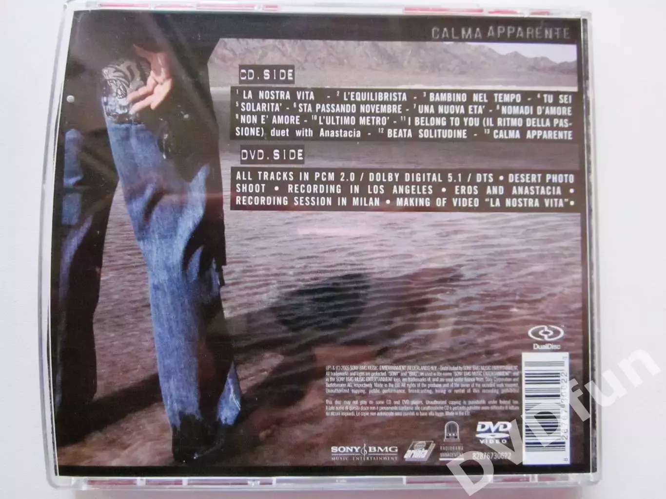 EROS RAMAZZOTTI -CALMA APPARENTE DUALDISC DVD-AUDIO 2005 RARE 2