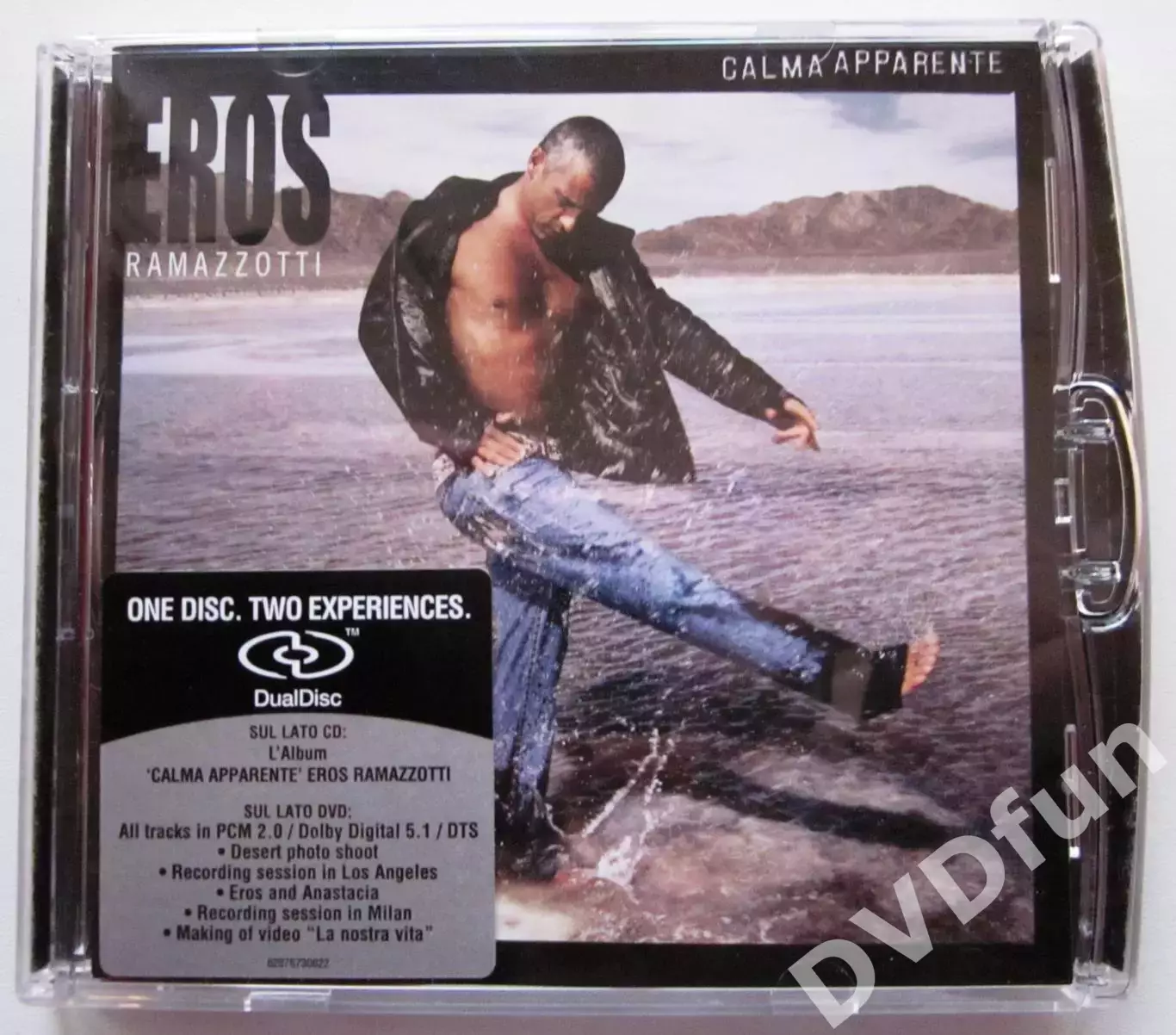 EROS RAMAZZOTTI -CALMA APPARENTE DUALDISC DVD-AUDIO 2005 RARE 1