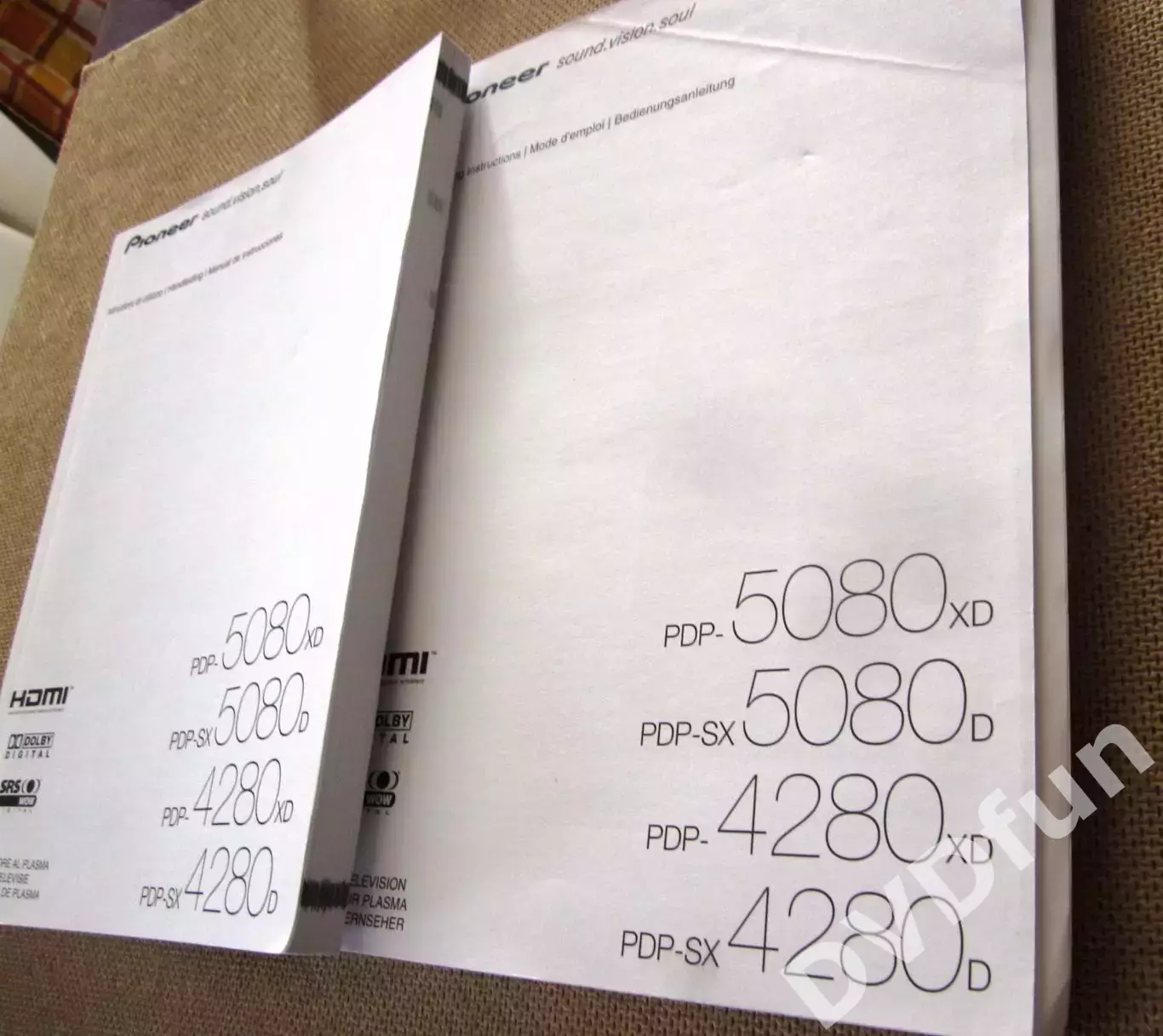 Руководство по эксплуатации PIONEER PDP-5080XD PDP-4280XD PLASMA Original 4