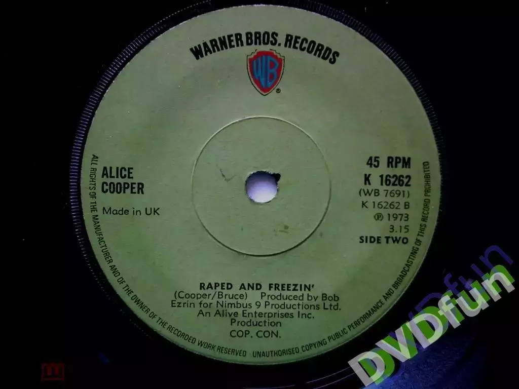 ALICE COOPER-WELCOME TO MY NIGHTMARE 7' Single 45пятка 5