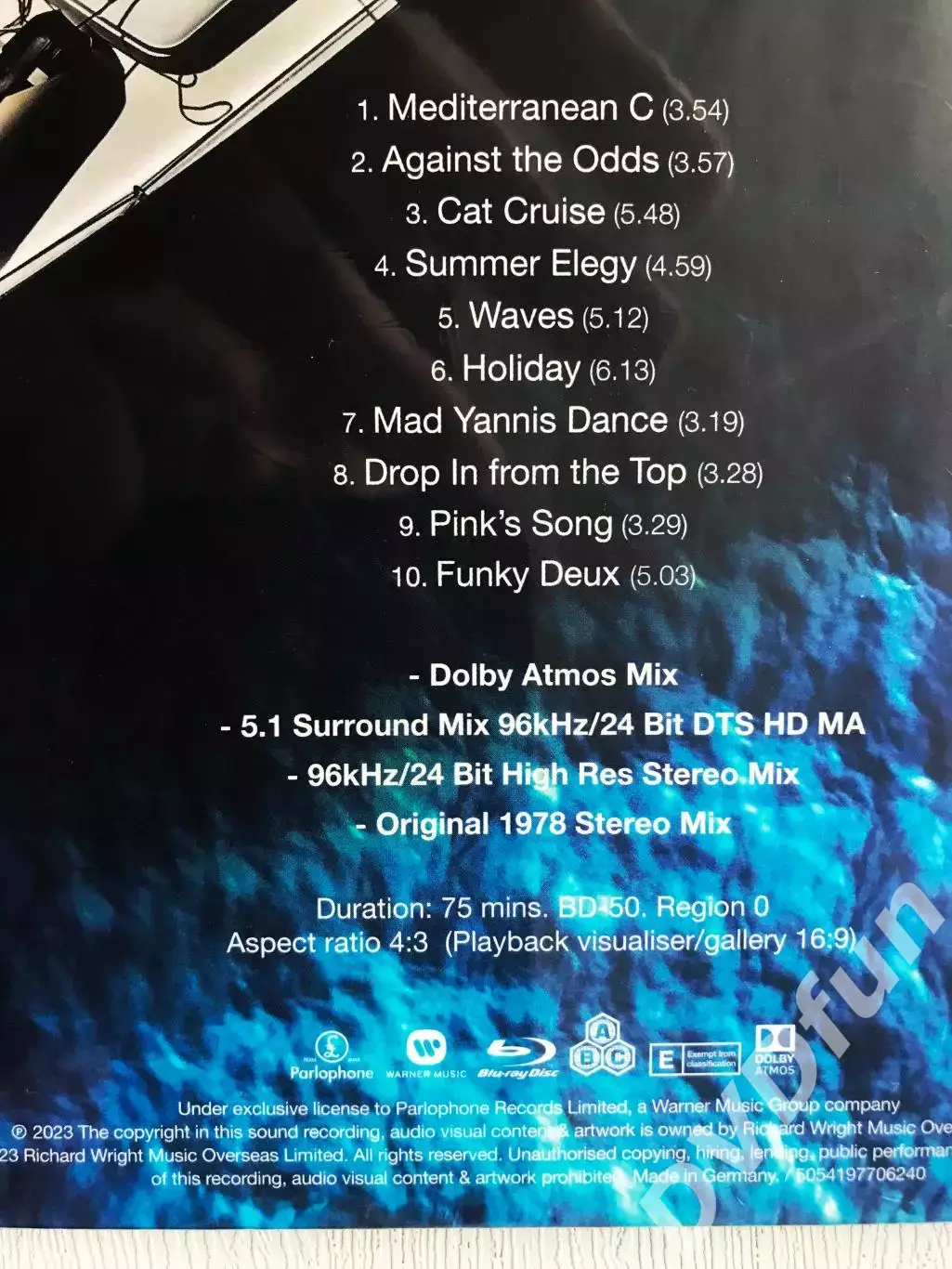 PINK FLOYD RICHARD WRIGHT WET DREAM REMIXED BLU-RAY AUDIO 2023 STEVEN WILSON 3