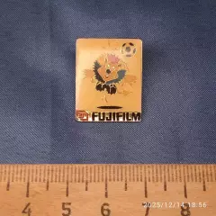 Оригинал лицензия знак 1998 уефа uefa лев зверек футбол мяч Фуджифильм Fujifilm