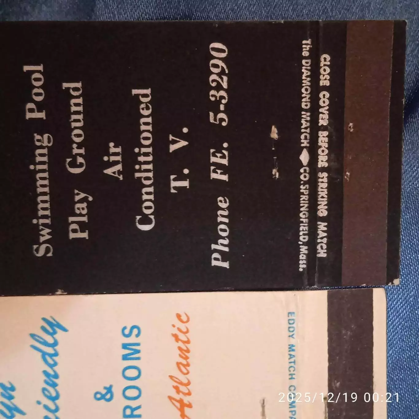 3 1970-1980 Рекламные матчбук Канада США Америка реклама спички Мотель Гостиница 2