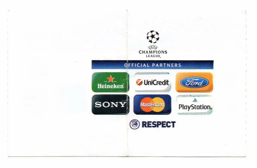 Шахтeр Донецк - Зенит СПб, билет на матч 19.10.2011 1