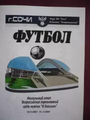 Финальный этап всероссийских соревнований среди любительских команд 3 лига 2021
