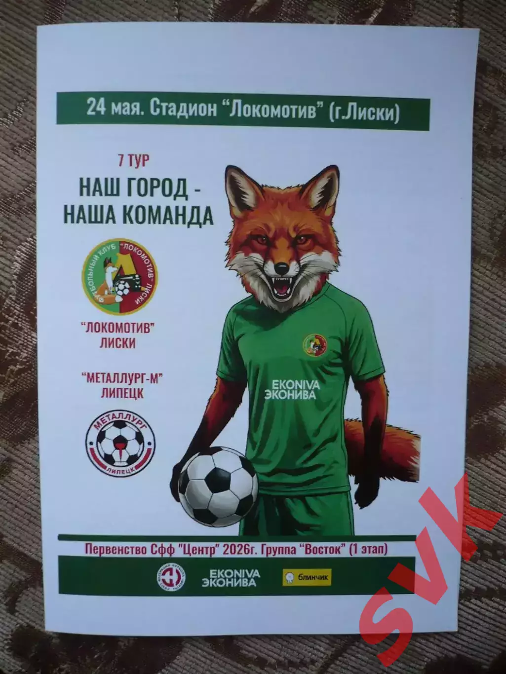 Локомотив Лиски-Металлург-М Липецк 24.05.2026