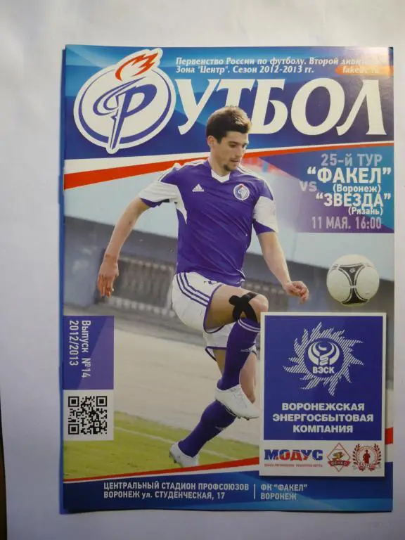 Факел Воронеж - Звезда Рязань 11 мая .2013