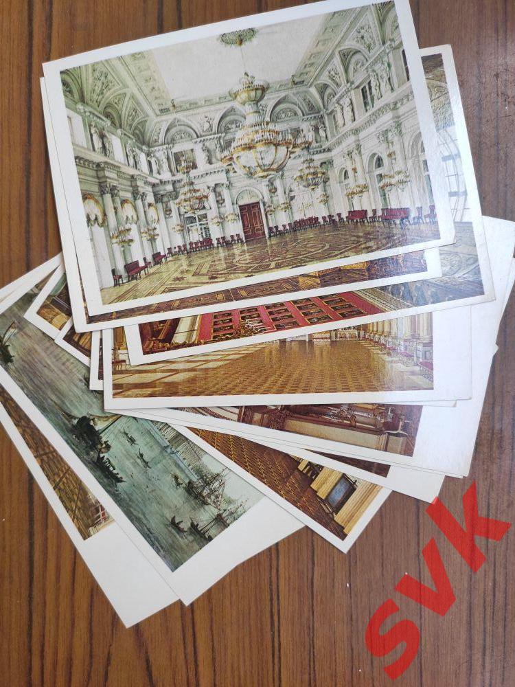 Зимний дворец Здания и залы эрмитажа набор открыток