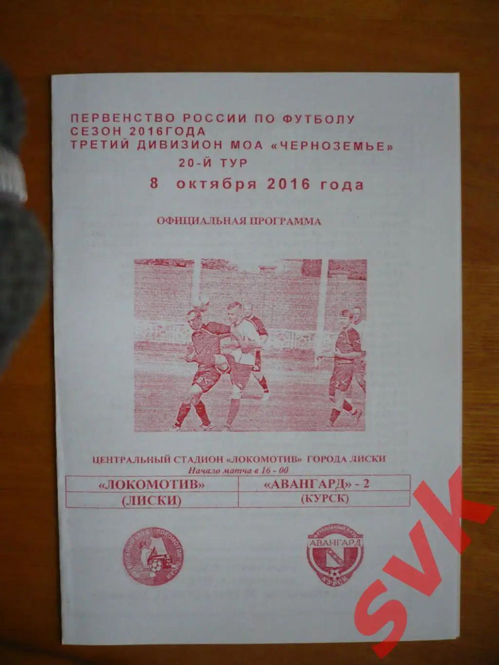 Локомотив Лиски - Авангард-2 Курск 8.10.2016