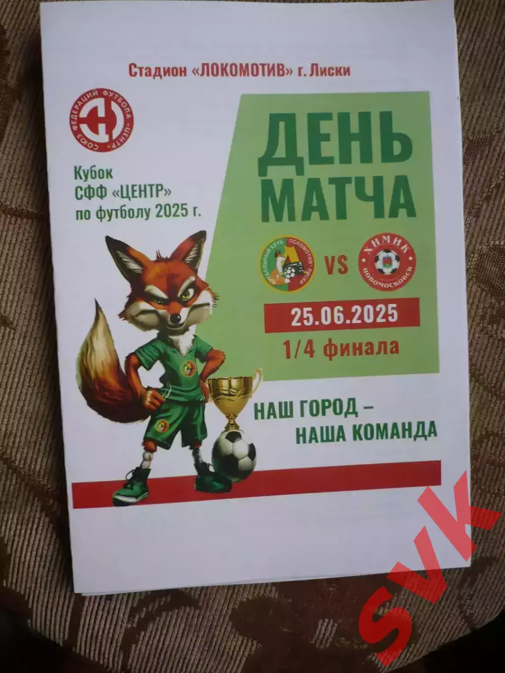 Локомотив Лиски - ХИМИК Новомосковск 25.06.2025 1/4 финала КубкаСФФ Центр